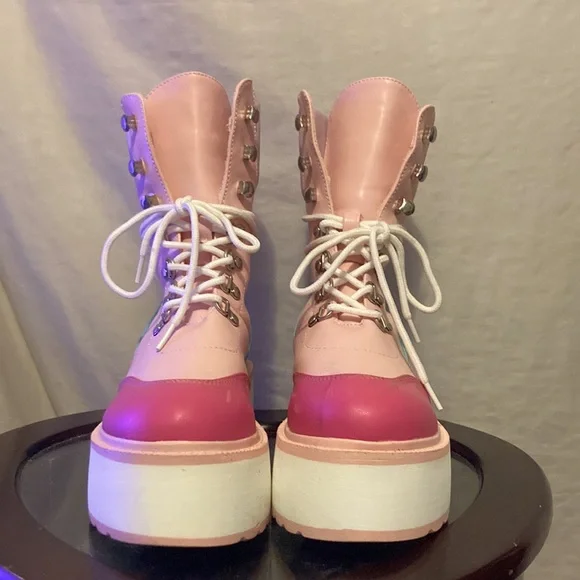 Pastel Platform Boots - Picture 2 of 4